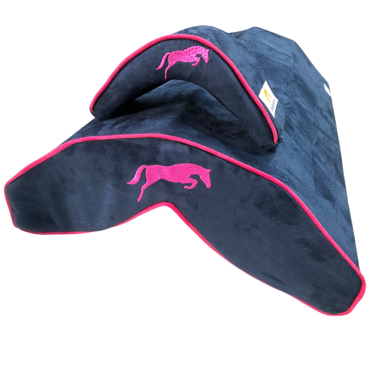 SaddleMattress TM Vertex and BridleMattress Hot Pink Bascule in Dark Blue