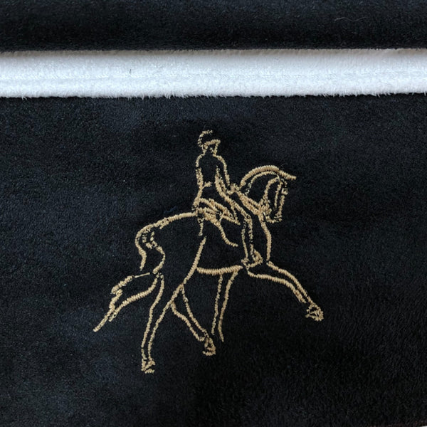BrowBandana Dressage horse Medium Trot in BLACK