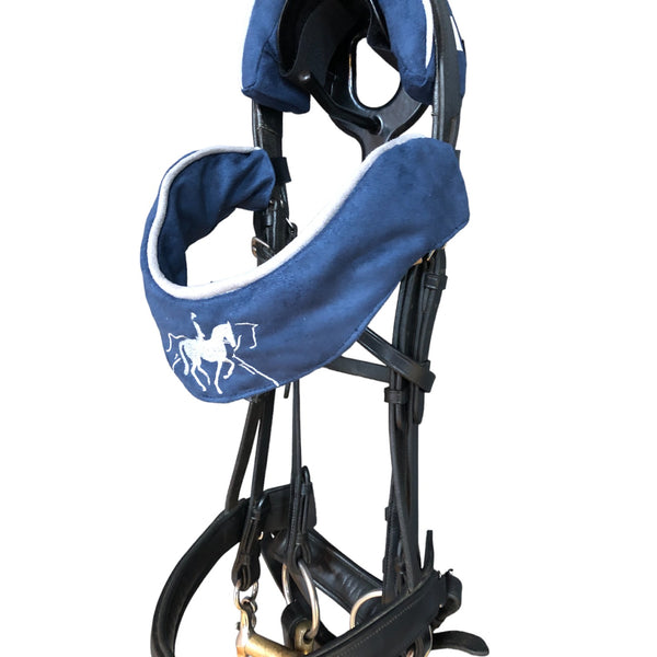 BrowBandana Extended Trot in DARK BLUE STRAIGHT 14