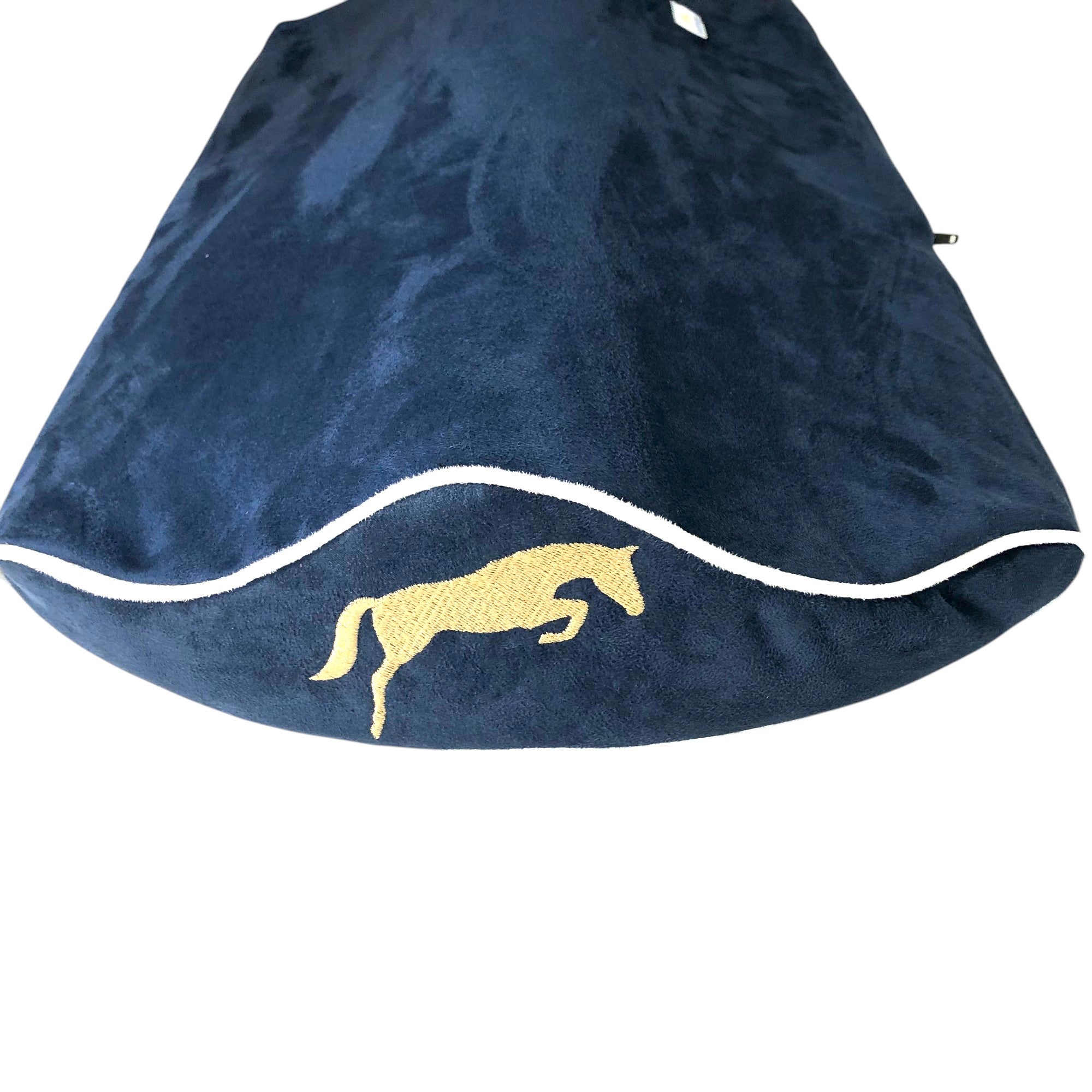 NEW! SaddleMattress TM Supreme Gold Horse Bascule in Dark Blue