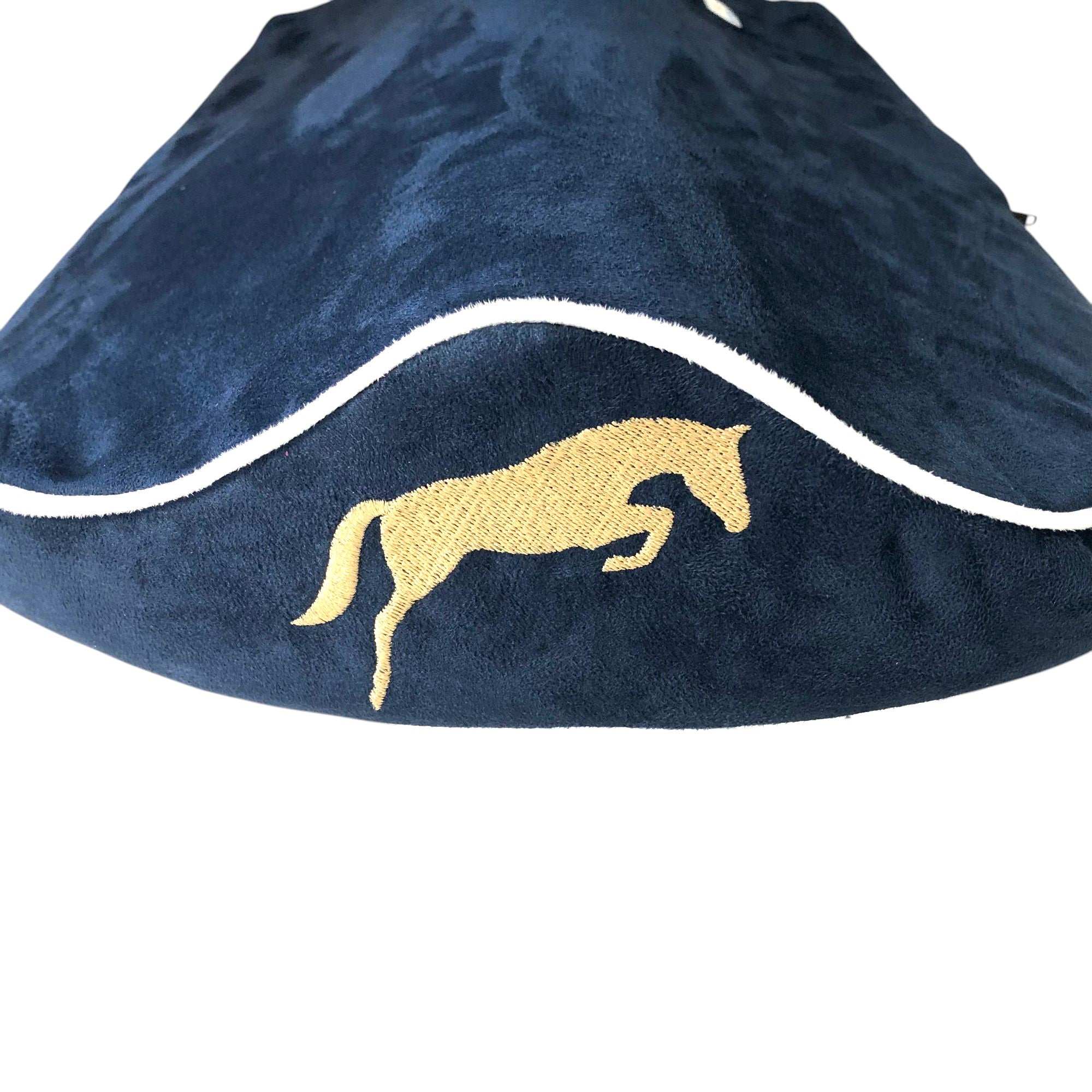 NEW! SaddleMattress TM Supreme Gold Horse Bascule in Dark Blue