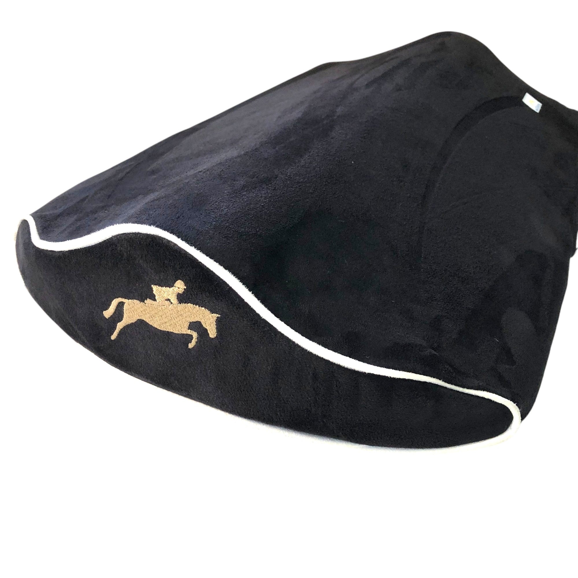 NEW! SaddleMattress TM Supreme Gold Jumping Horse & Rider in Black