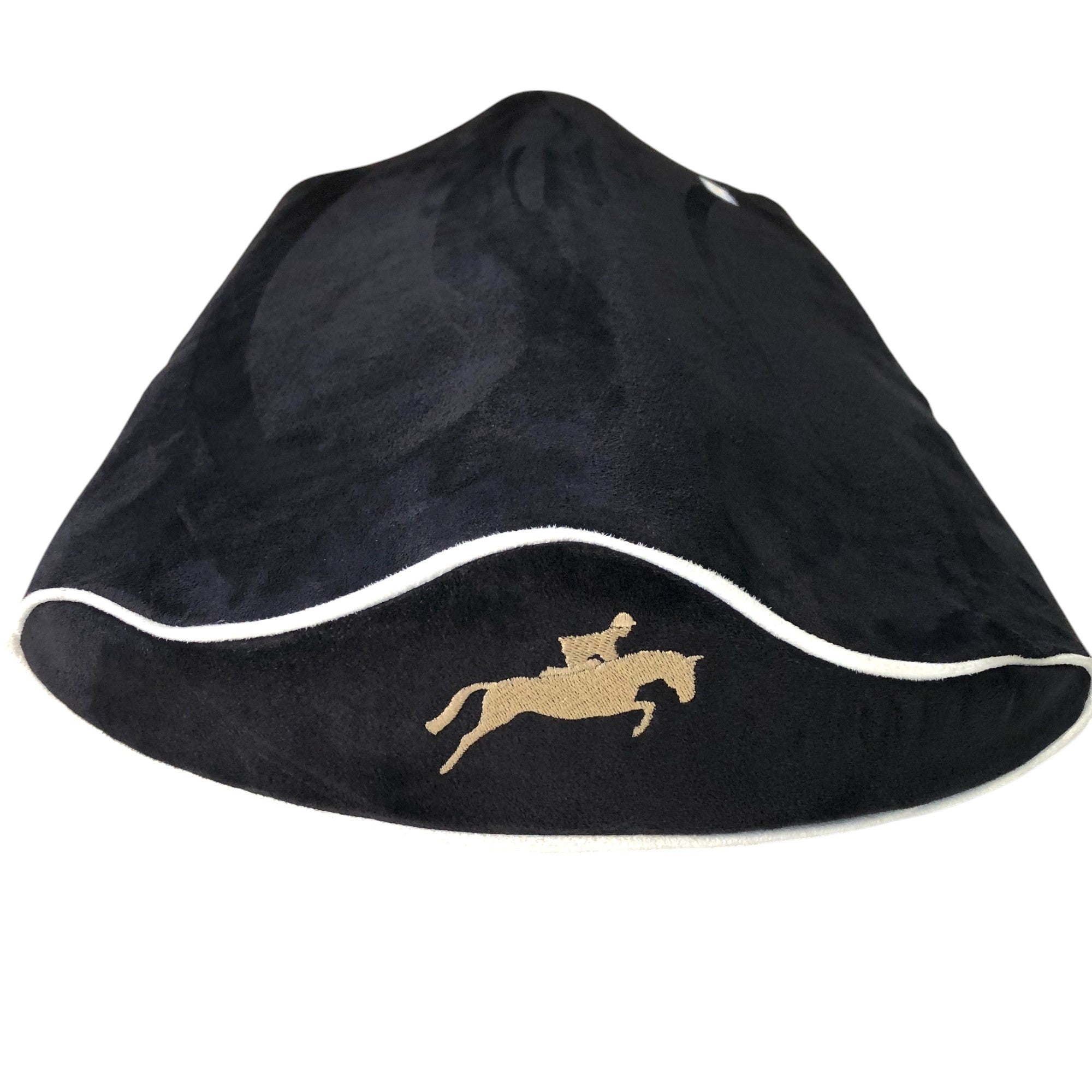 NEW! SaddleMattress TM Supreme Gold Jumping Horse & Rider in Black