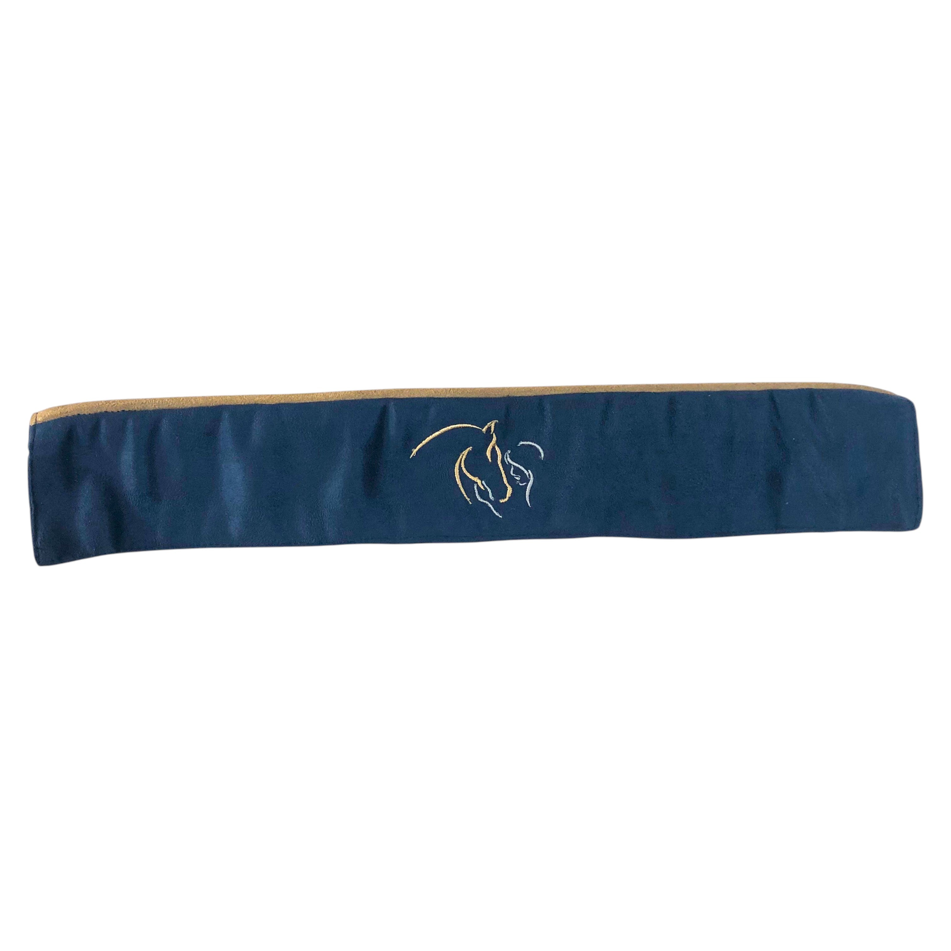 BrowBandana Girl and Horse in DARK BLUE STRAIGHT 14"