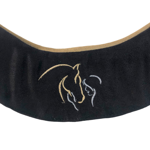 BrowBandana Girl and Horse in BLACK CURVED 14"
