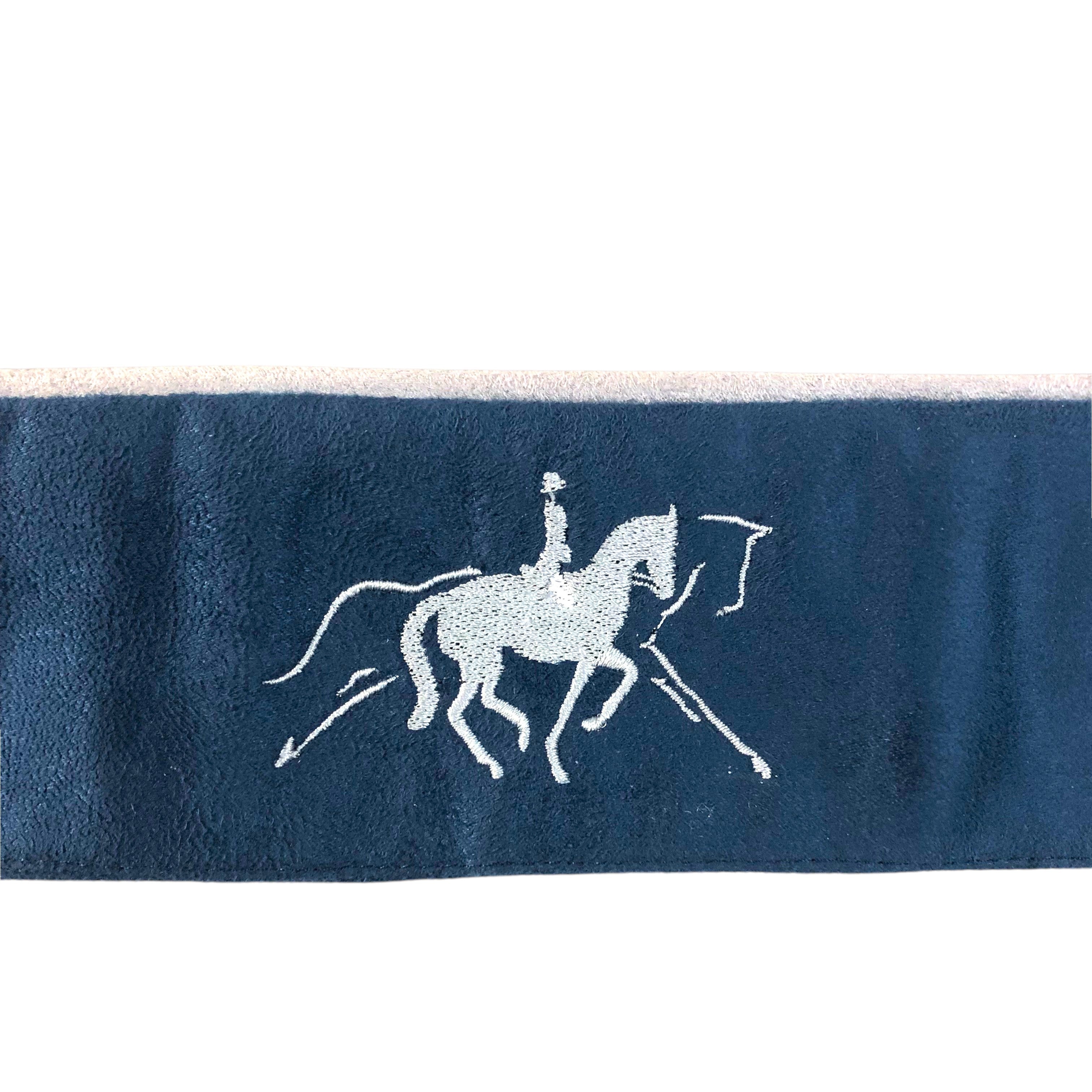 BrowBandana Extended Trot in DARK BLUE STRAIGHT 14"