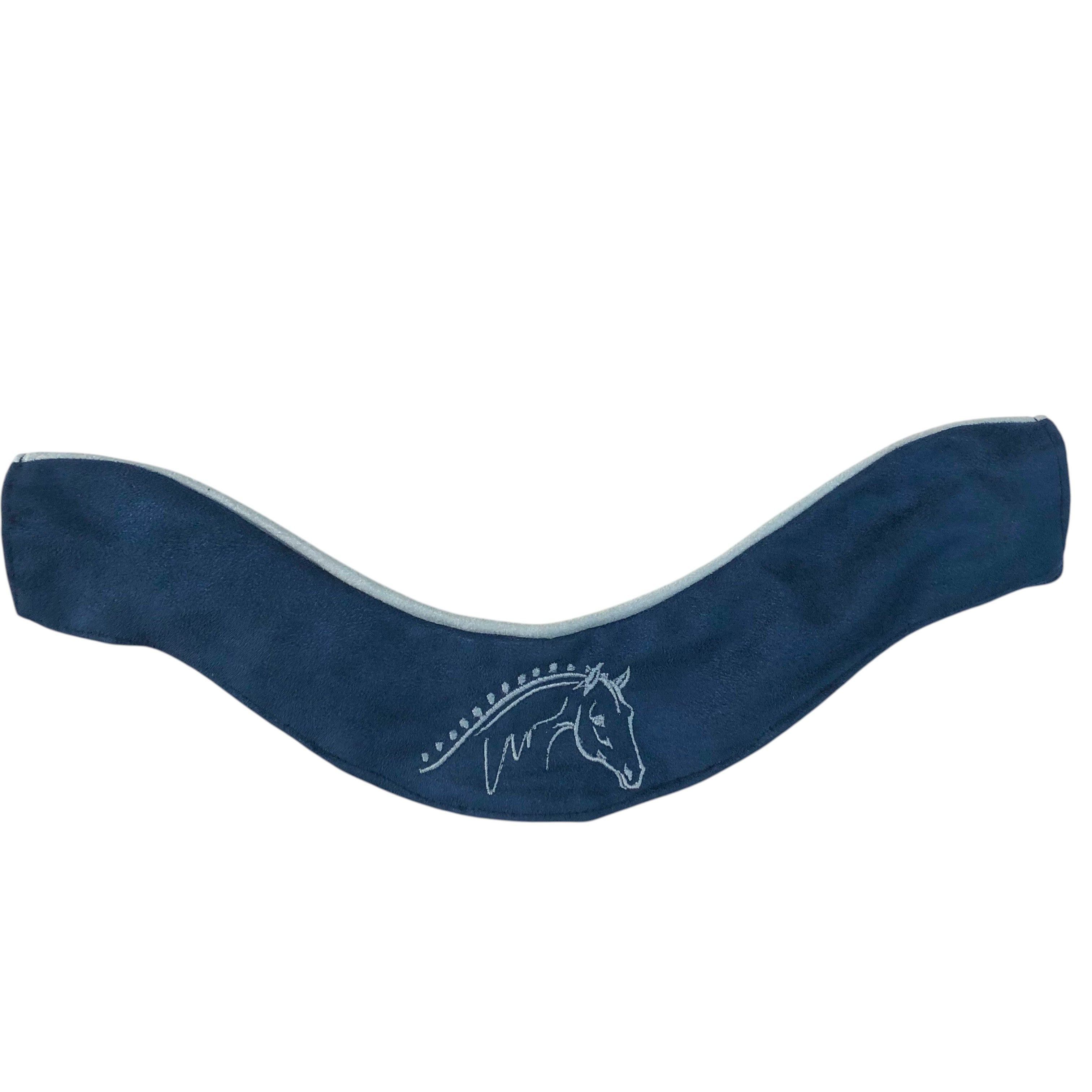 BrowBandana Show Horse in DARK BLUE CURVED 13"