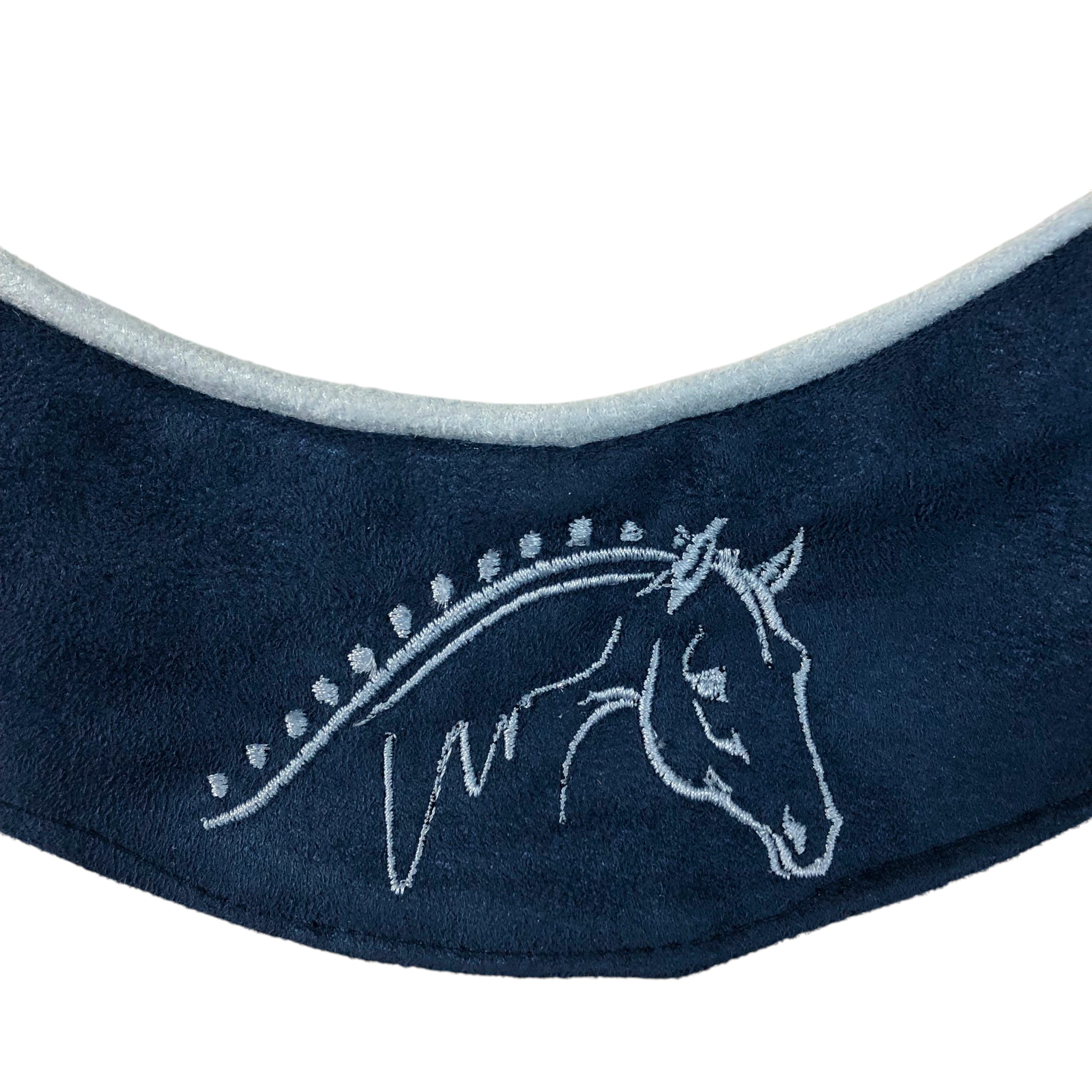 BrowBandana Show Horse in DARK BLUE CURVED 13"