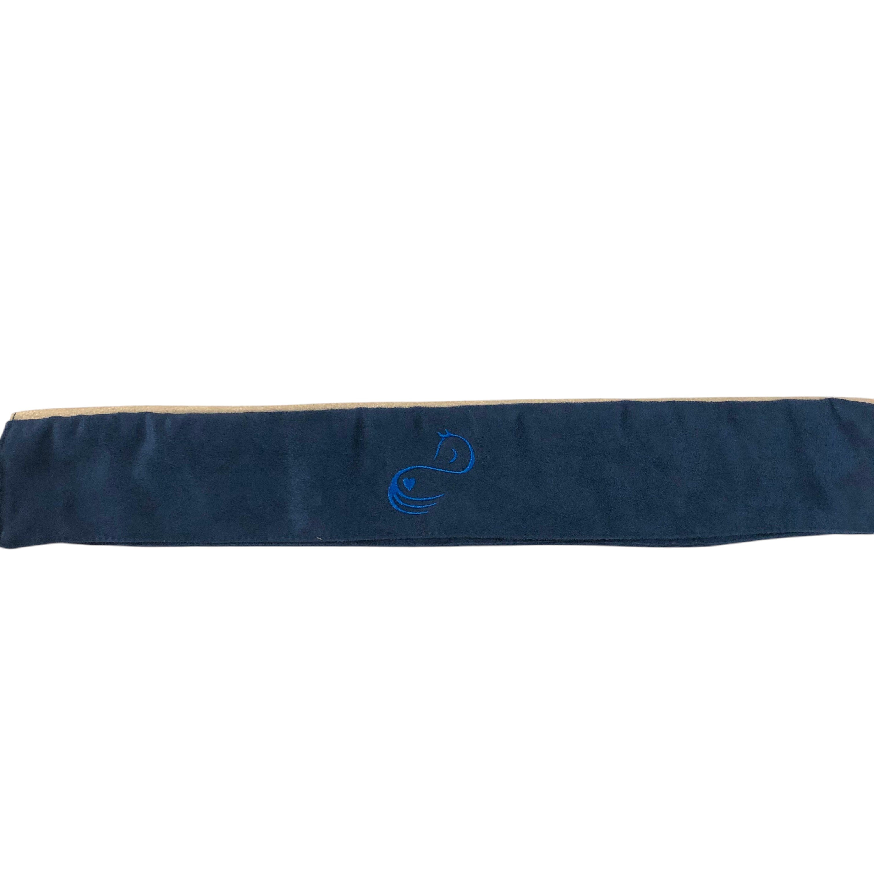 BrowBandana Blue Horse in DARK BLUE STRAIGHT 16"