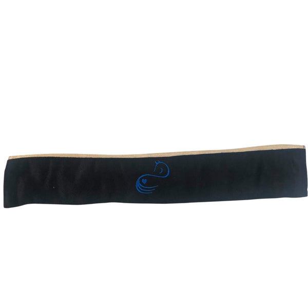 BrowBandana Blue Horse in BLACK STRAIGHT 14