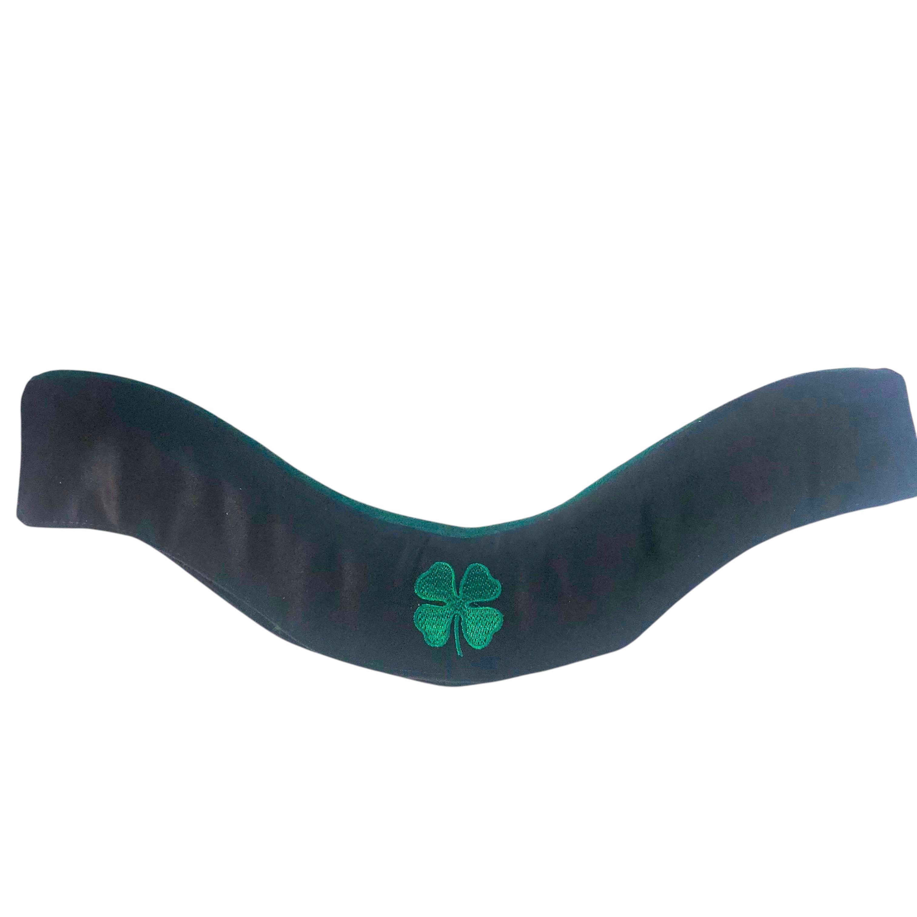 BrowBandana Four Leaf Clover in BLACK CURVED 14"