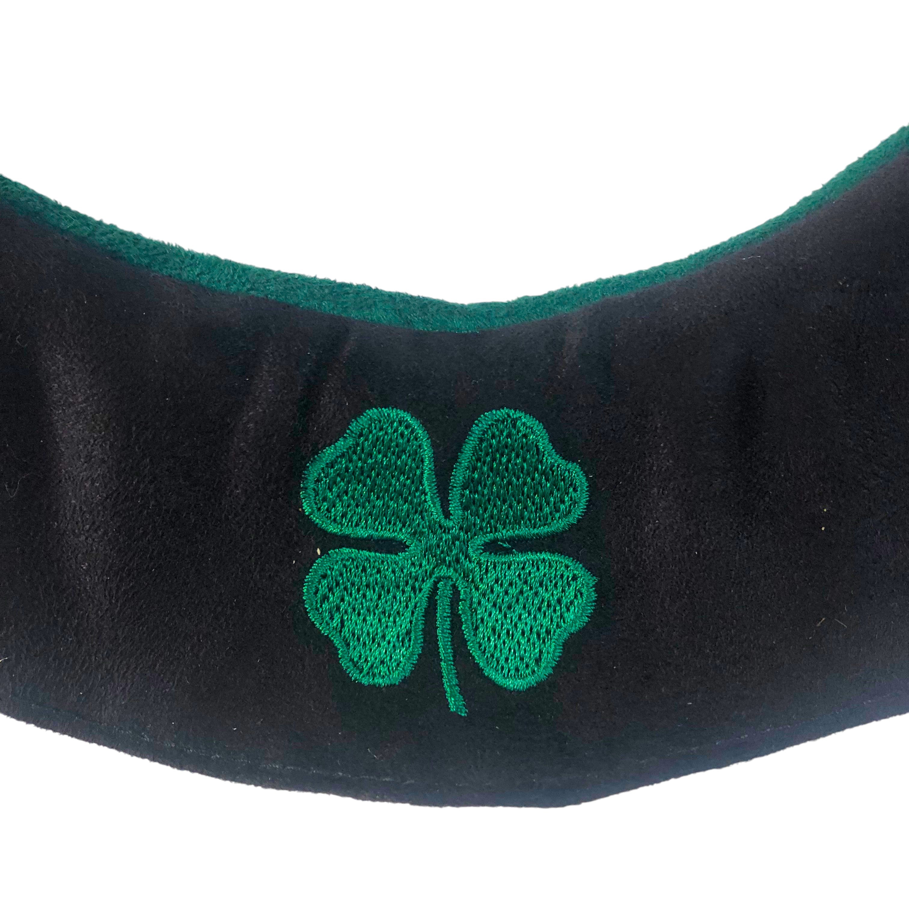 BrowBandana Four Leaf Clover in BLACK CURVED 14"