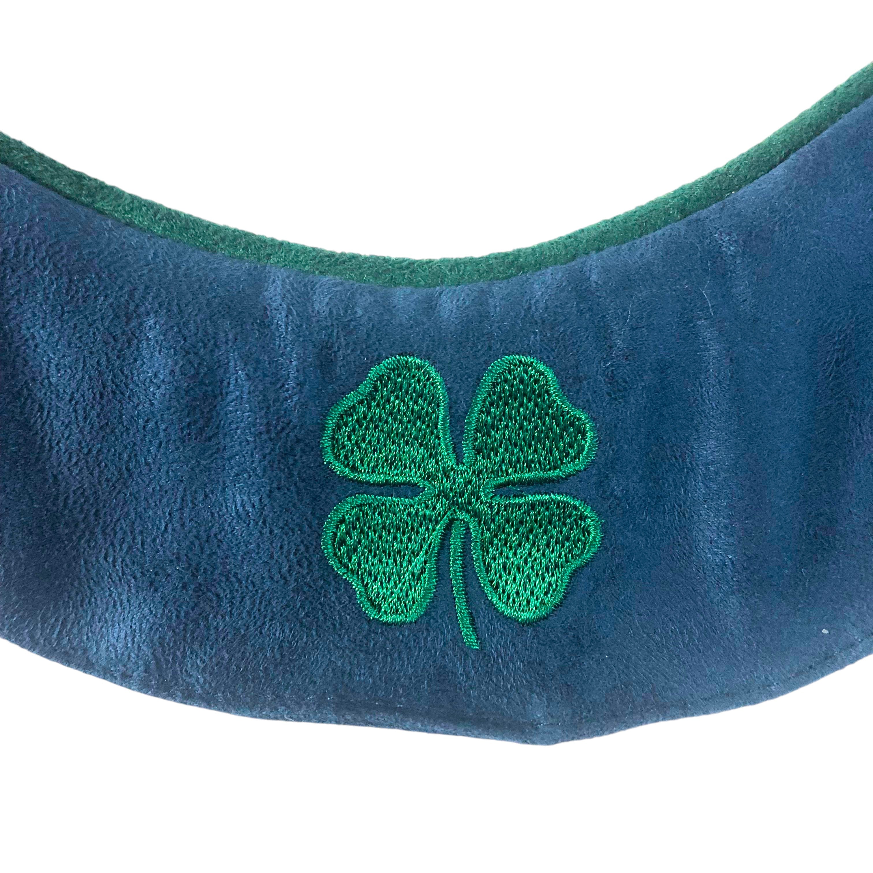 BrowBandana Four Leaf Clover in DARK BLUE CURVED 14"