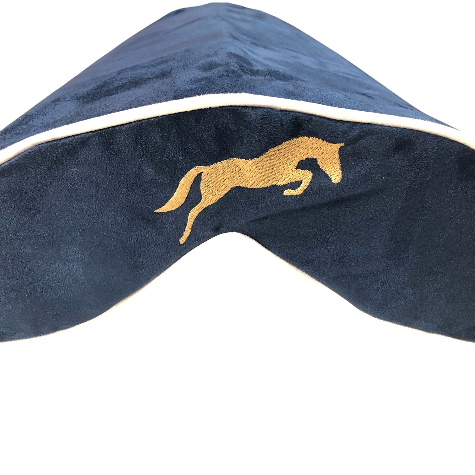 SaddleMattress TM Vertex Gold Horse Bascule in Dark Blue