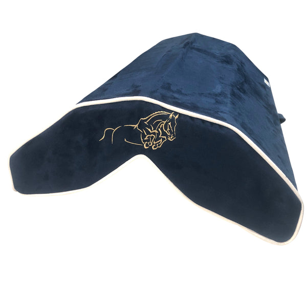 SaddleMattress TM Vertex Gold Braided Jumper in DARK BLUE