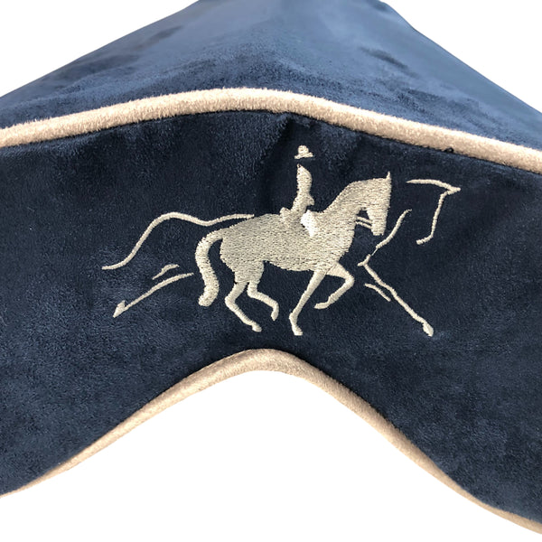 SaddleMattress TM Vertex Dressage Horse Extended Trot in Dark Blue