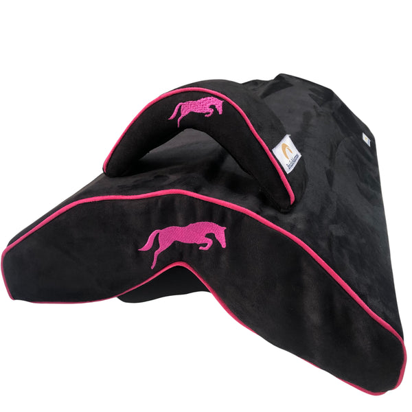 SaddleMattress TM Vertex and BridleMattress Hot Pink Bascule in Black