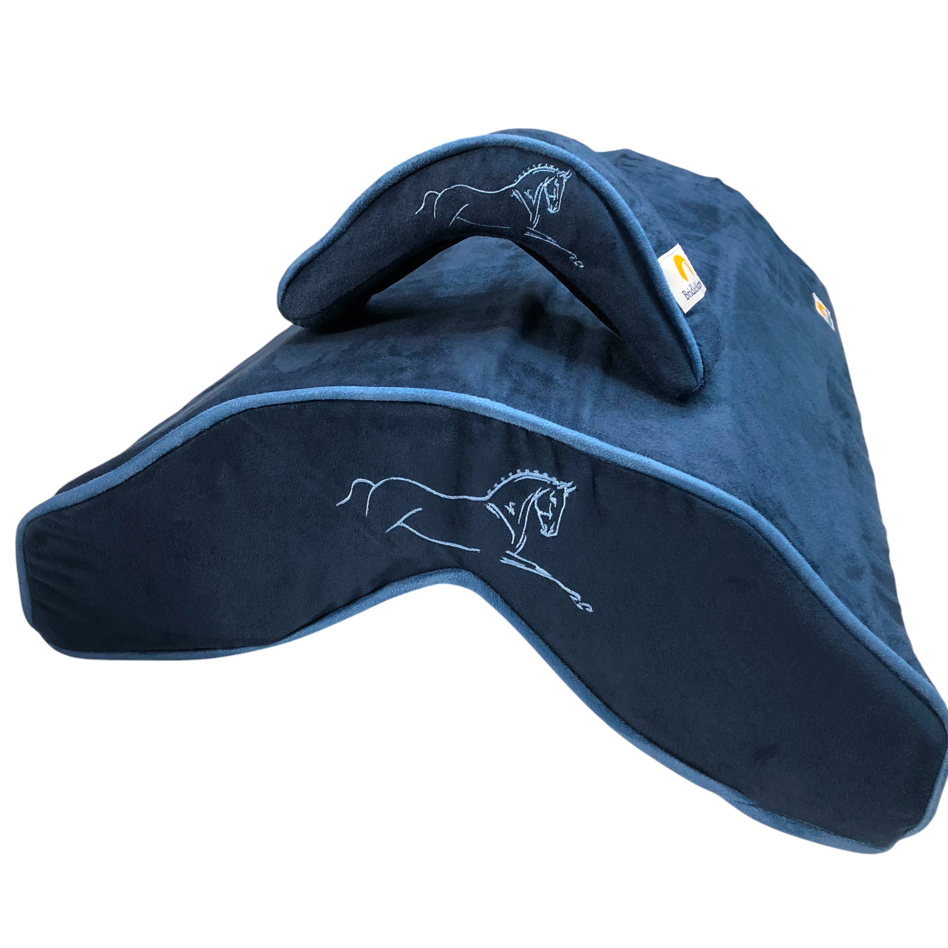 SaddleMattress TM Vertex and BridleMattress TM Sky Blue Jambette in Dark Blue