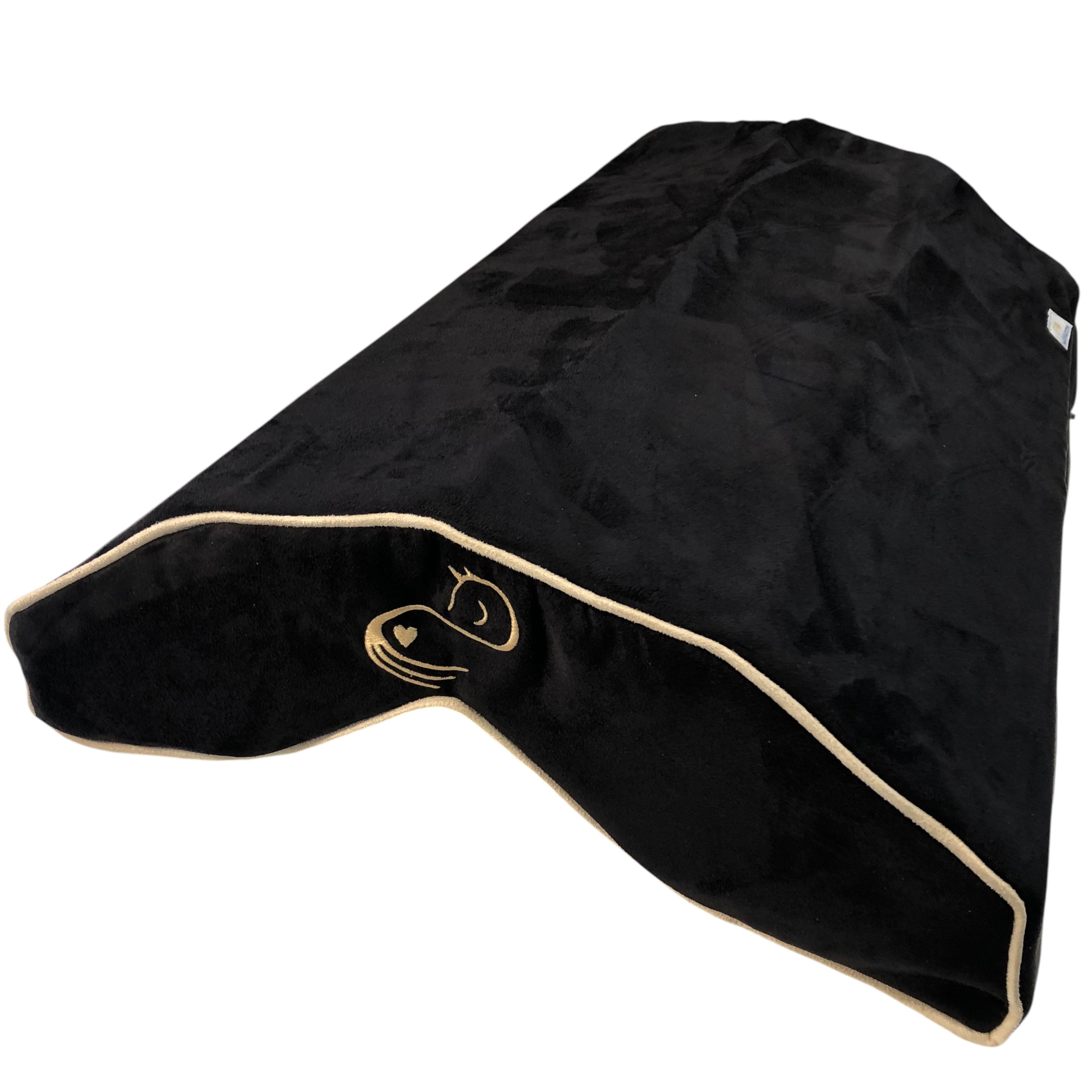 Vertex Gold Horse Silhouette in Black