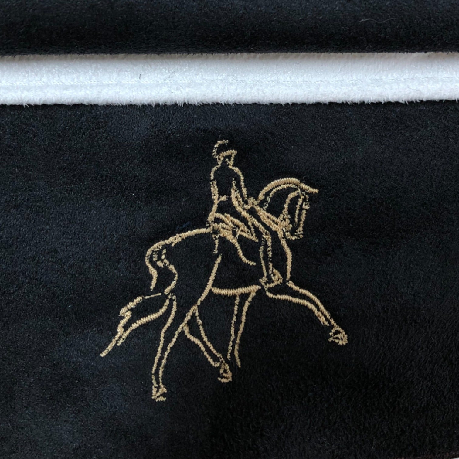 BrowBandana Dressage horse Medium Trot in BLACK