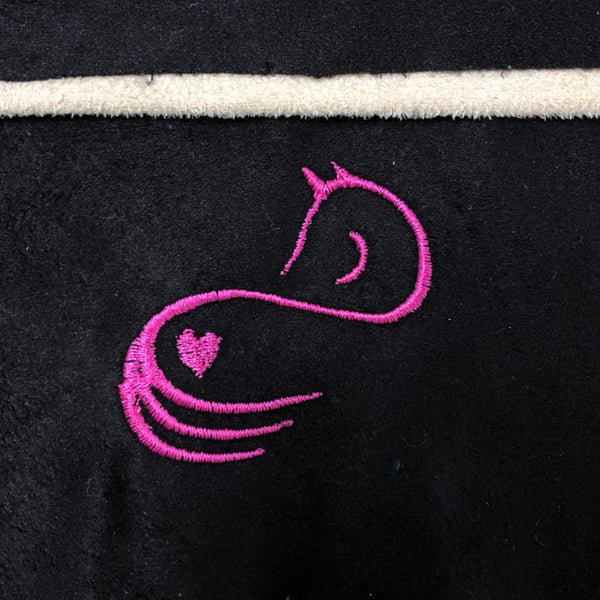 BrowBandana Pink Horse in BLACK