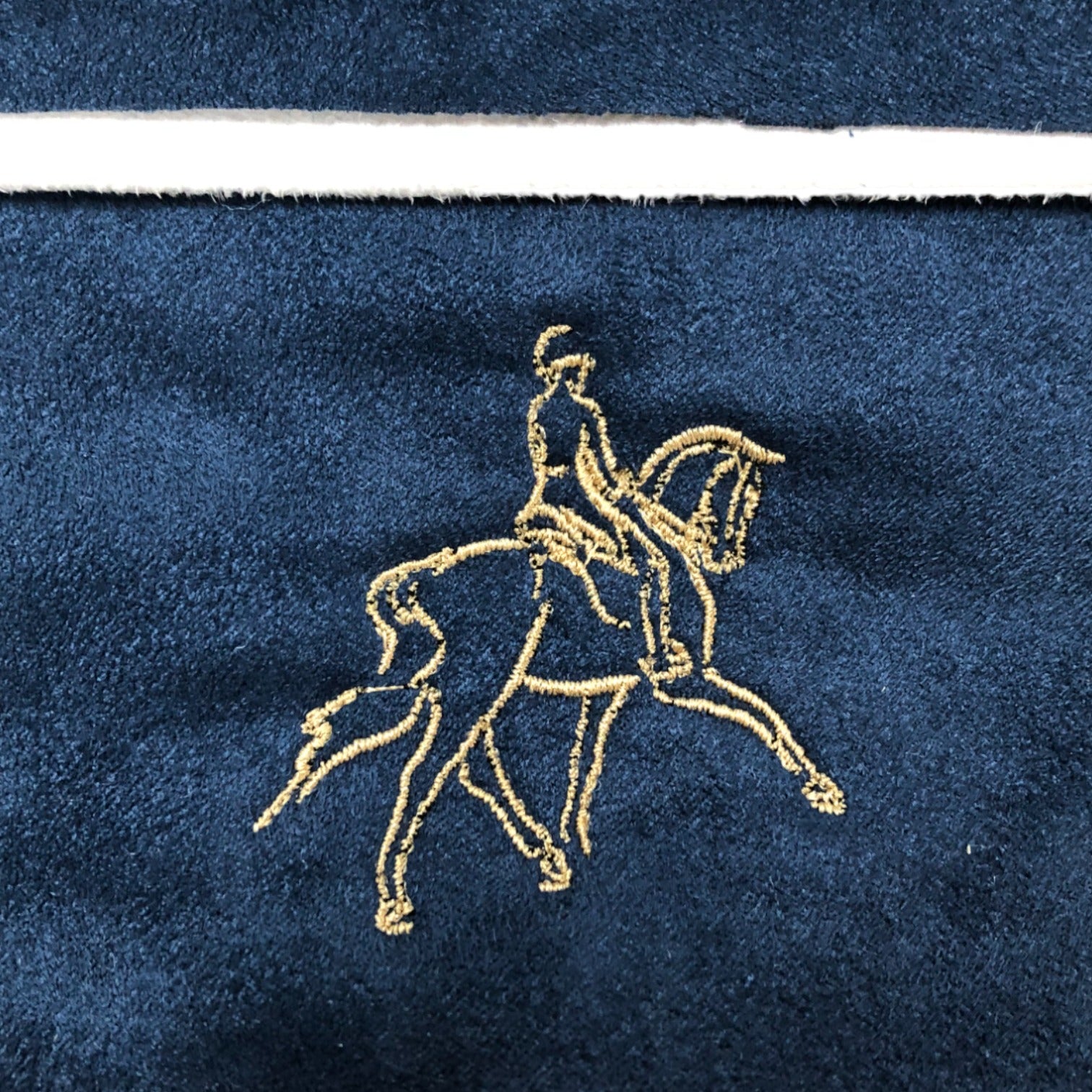 BrowBandana Dressage horse Medium Trot in DARK BLUE