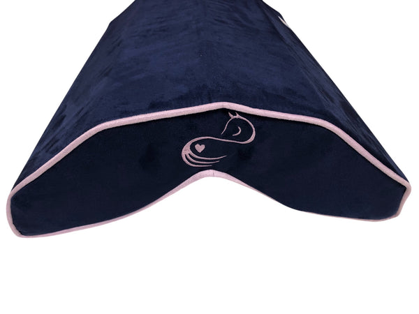 SaddleMattress Vertex Lilac Horse Silhouette in Midnight Blue