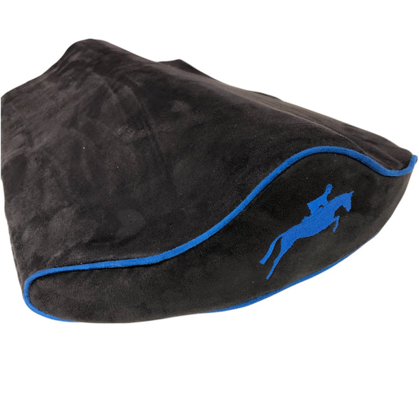 NEW! SaddleMattress Supreme Sea Blue Jumping Horse & Rider in Black
