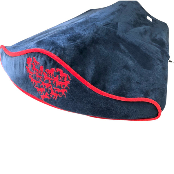 NEW! SaddleMattress Supreme Heart of Horses in Dark Blue