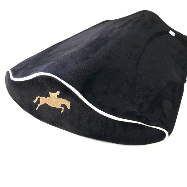 NEW! SaddleMattress Supreme Gold Jumping Horse & Rider in Black
