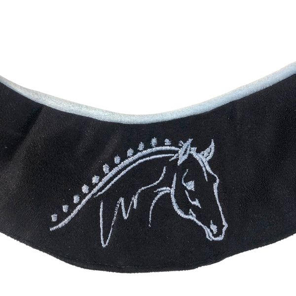 BrowBandana Show Horse in BLACK CURVED 14"