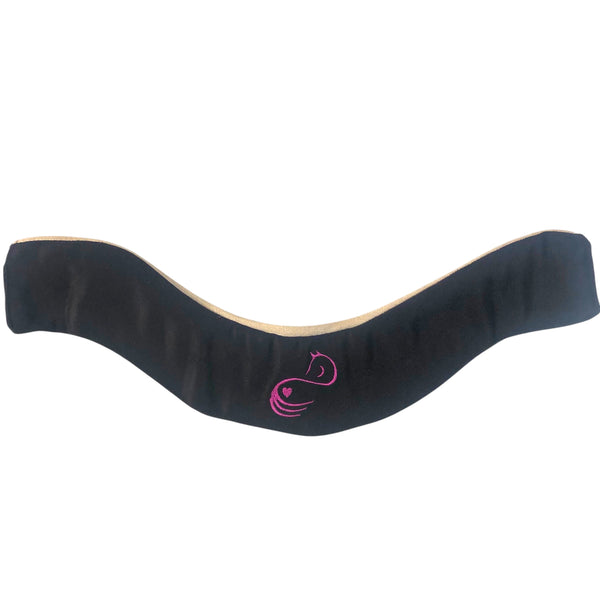 BrowBandana Pink Horse in BLACK CURVED 14
