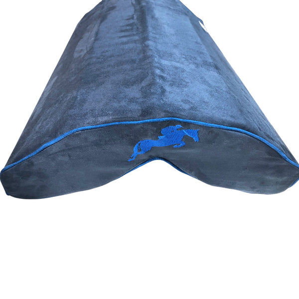 SaddleMattress Vertex Blue Jumping Horse and Rider in Dark Blue