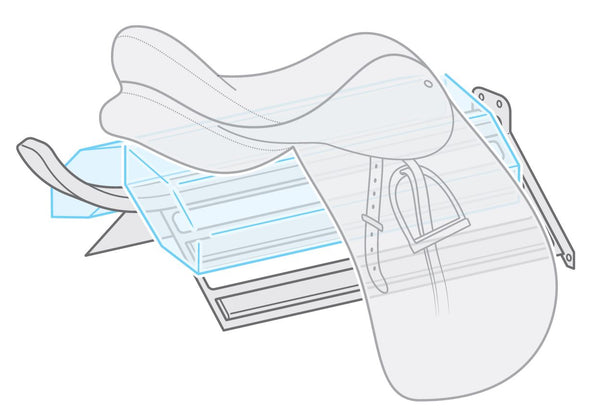 Illustration of Vertex on Brass saddle rack