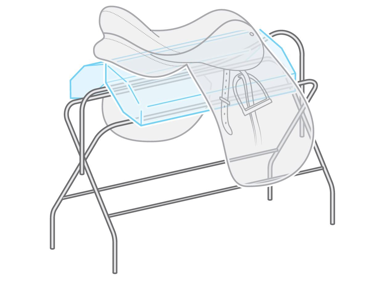 Illustration of Vertex on Folding travel rack