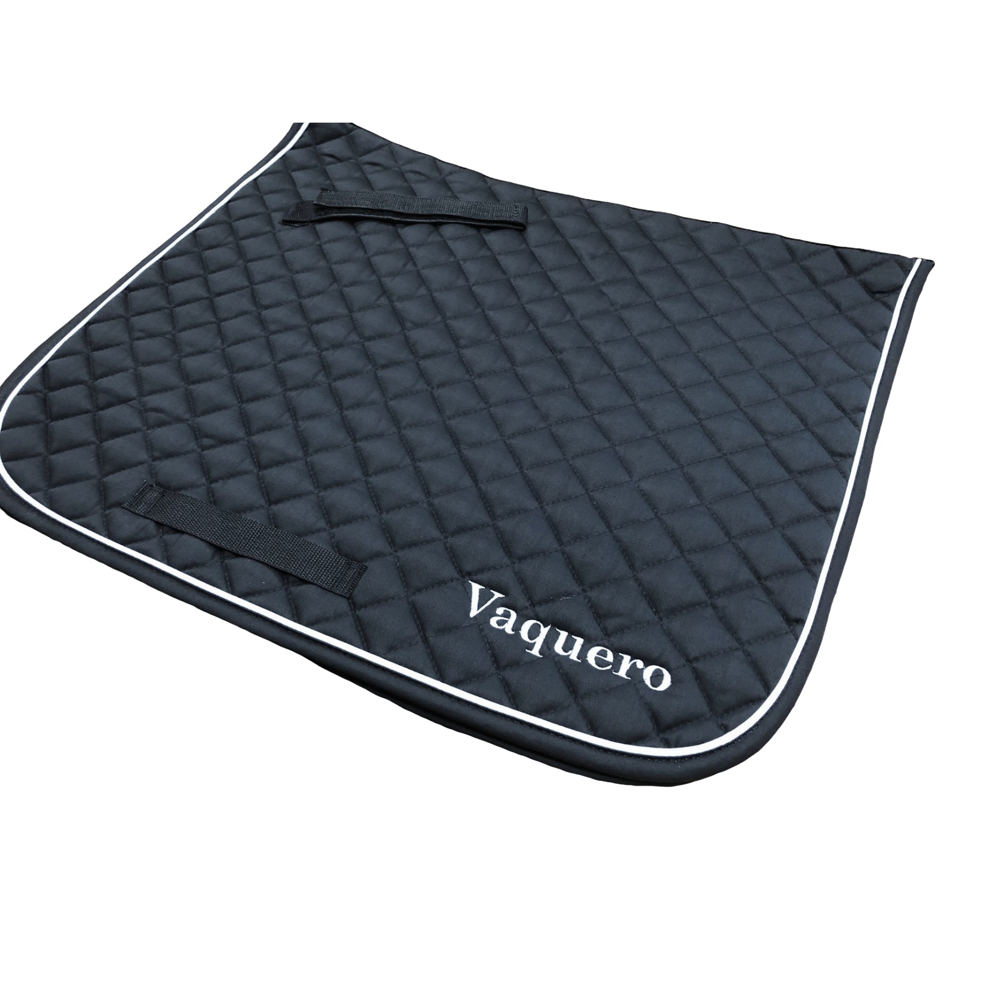 Black or White Personalized Saddle Pad with embroidery on both sides