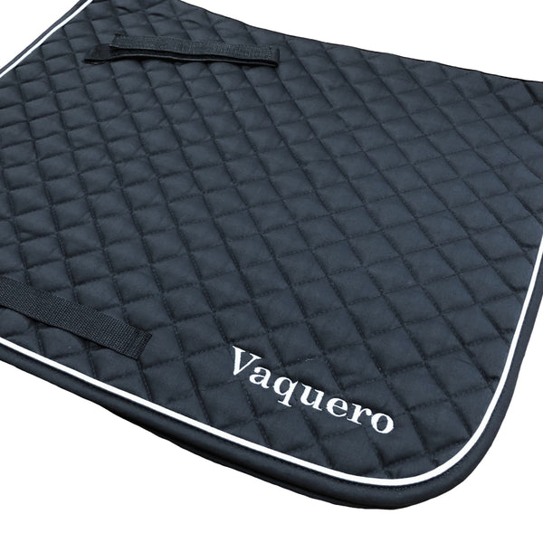 Black or White Personalized Saddle Pad with embroidery on both sides