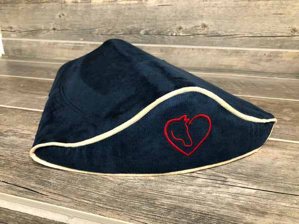 SaddleMattress Supreme Horse & Heart Dark Blue